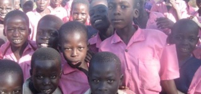 Water wells Africa Uganda-Drop In Th _Bucket-Awiealem Primary School