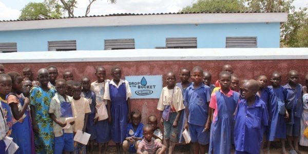 Drop in the Bucket- water and sanitation Uganda- Pour flush toilets, bio-digestion septics, water well- Alela Modern Primary School- Lira