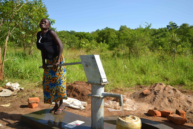 Africa water well drilling- Drop in the Bucket South Sudan - Torit- Lohehe Primary