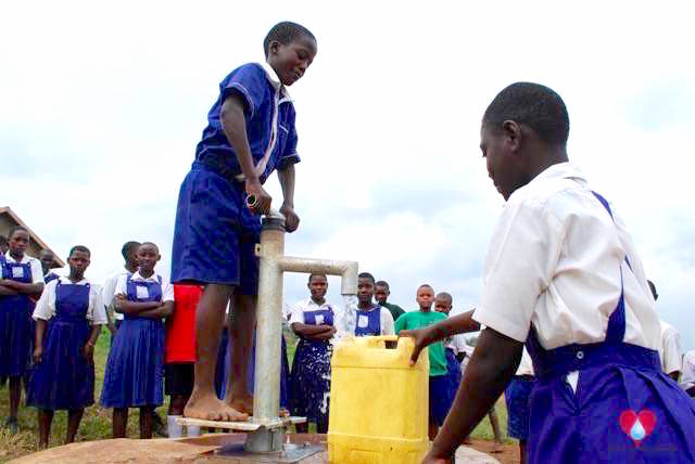 water wells Africa Uganda Drop In The Bucket Jjeza Day and Boarding School