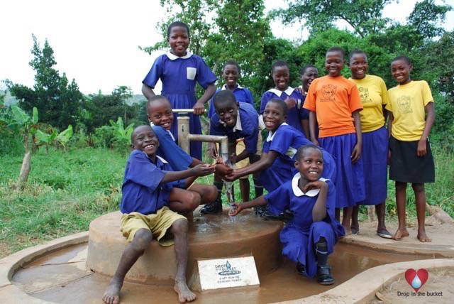 Water wells Africa Uganda Drop In The Bucket Kiganda Bright Star Academy