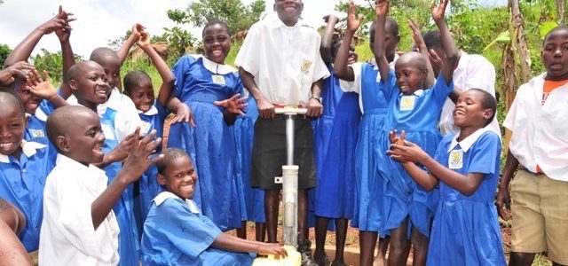 Africa water wells Uganda Drop In The Bucket Nama Umea Primary School