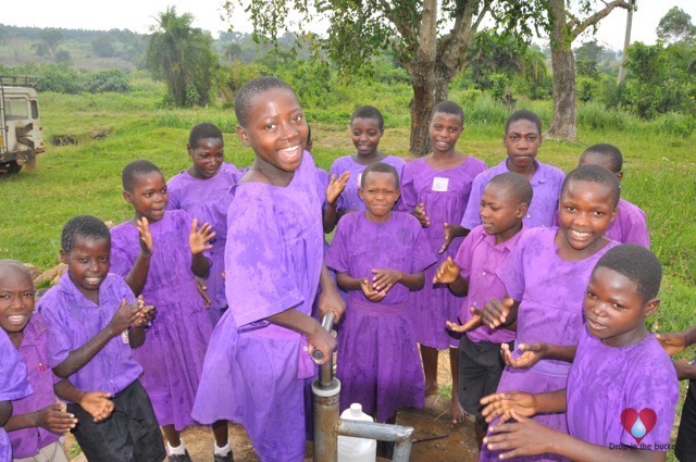 Water well charity Africa Uganda Drop In The Bucket- Mityana- Nakatembe Primary School