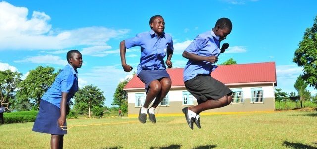 Africa water well drilling Uganda Drop in the Bucket Bishop Llukor Primary School