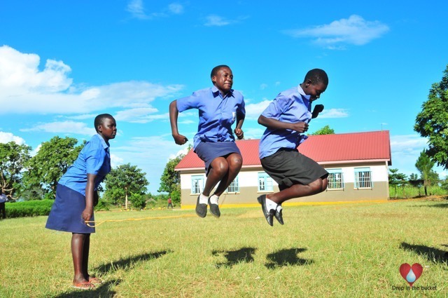 Africa water well drilling Uganda Drop in the Bucket Bishop Llukor Primary School