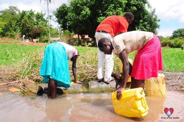 Water wells Africa Uganda Drop In The Bucket Apamu community well