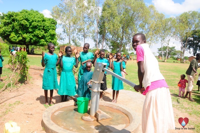 Water wells Africa Uganda Drop In The Bucket Malera Primary School