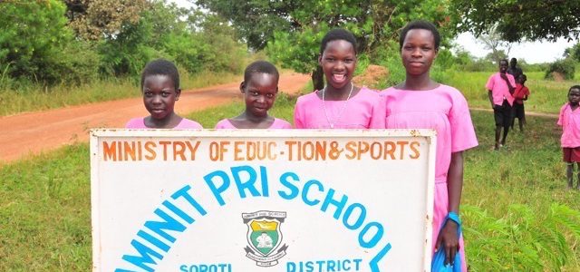 Water wells Africa completed projects Uganda Drop In The Bucket Aminit Primary School