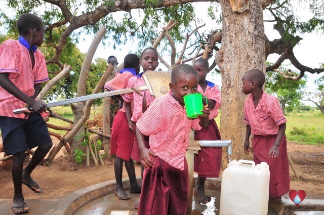 Drop in the Bucket-Africa water well Katakwi Uganda Angodingod Primary School