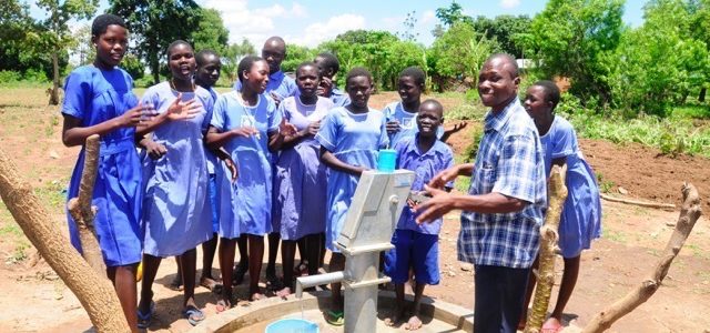 Water wells Africa Uganda Drop In The Bucket Kyere Primary School