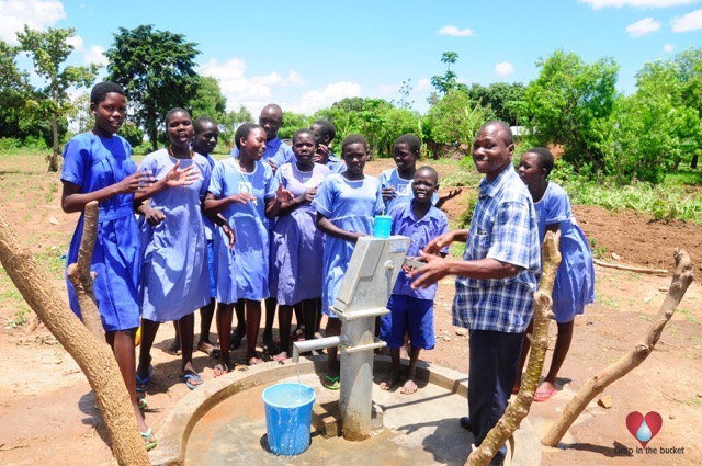 Water wells Africa Uganda Drop In The Bucket Kyere Primary School