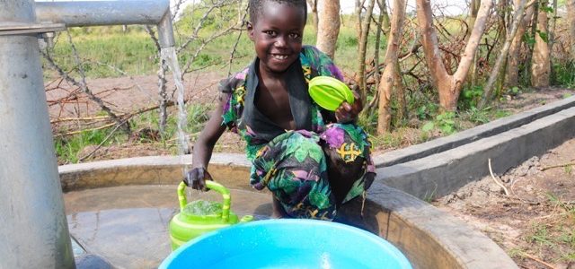 Water wells Africa Drop in The Bucket Uganda Katakwi Aryamareng East-community well