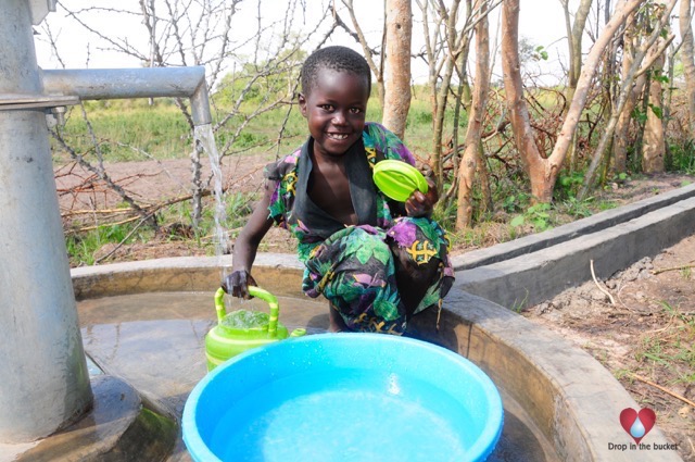 Water wells Africa Drop in The Bucket Uganda Katakwi Aryamareng East-community well