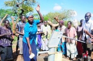 Water wells Africa Uganda Drop In The Bucket Atake-Kongo community well