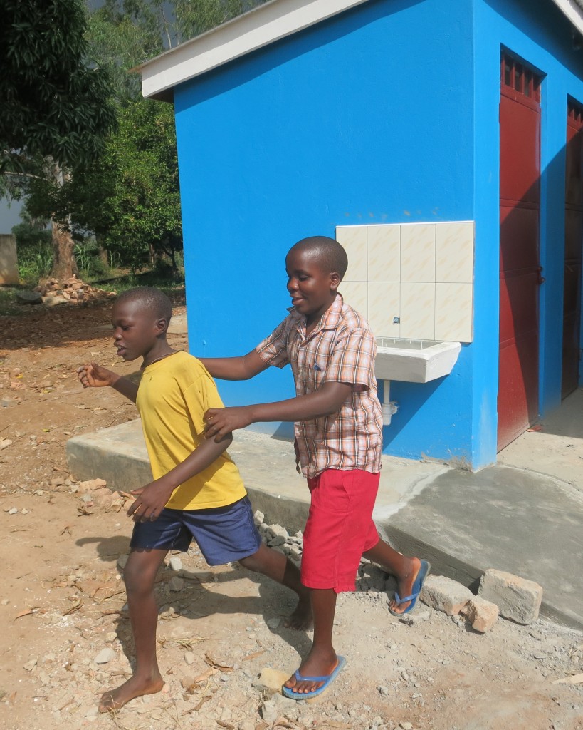 Madera School For the Blind - pupils get out of the boys dorm