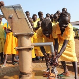 Drop in the Bucket Africa water charity, completed wells Uganda, Ariathdit Primary School Well