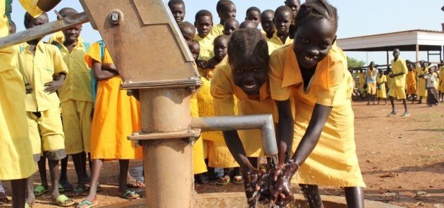Drop in the Bucket Africa water charity, completed wells Uganda, Ariathdit Primary School Well