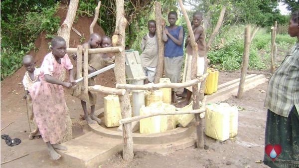 Drop in the Bucket community well Barpok Village, Uganda
