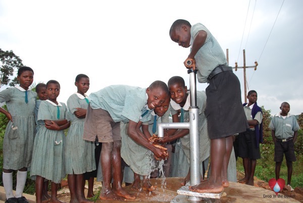 Drop in the Bucket-water wells Africa-completed wells-Uganda-Mityana-St Josephs Kamuli