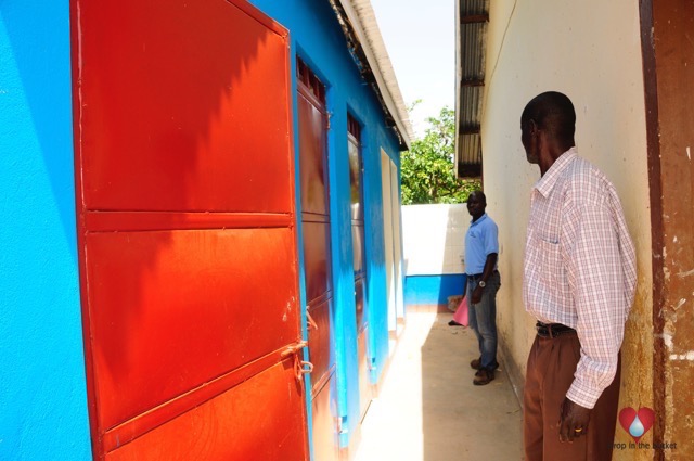 The boys toilets that Drop in the Bucket constructed at the St Francis Madera School for the Blind in Uganda