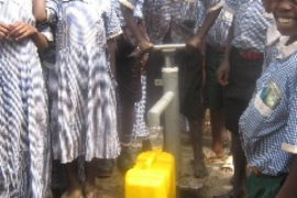 Drop in the Bucket Africa water charity, completed wells Mijunwa Parish Well Uganda Africa-0709