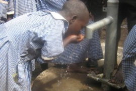 Drop in the Bucket Africa water charity, completed wells Mijunwa Parish Well Uganda Africa-0711