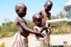 Drop in the Bucket Africa water charity, completed wells, Amapu Trading Centre Borehole Well Uganda-29