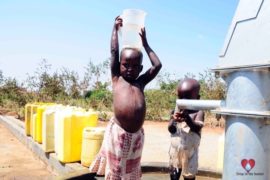 Drop in the Bucket Africa water charity, completed wells, Amapu Trading Centre Borehole Well Uganda-35