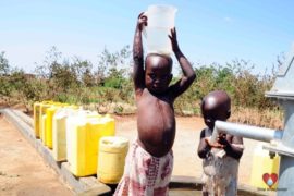 Drop in the Bucket Africa water charity, completed wells, Amapu Trading Centre Borehole Well Uganda-36