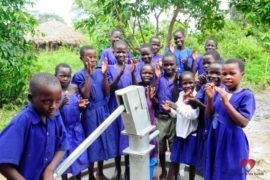 Drop in the Bucket Africa water charity, completed wells, Apele Primary School Well Uganda-25