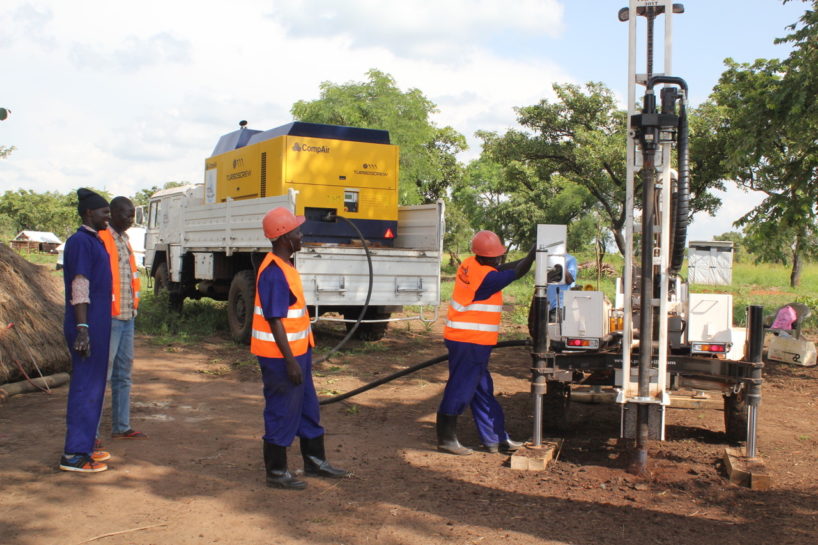 World Refugee Day - Drop in the Bucket drilling a well at the Palabek Refugee Settlement in Lamwo, Uganda