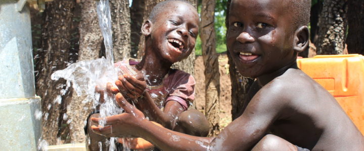 Drop in the Bucket drilled borehole well at the Palabek Refugee Settlement in Uganda