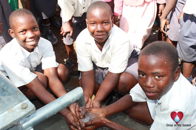 Kasubi Central Primary School Koboko Uganda water wells Drop in the Bucket