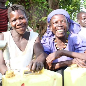 Africa water wells Uganda Koboko, Lobule Adranga village borehole Drop in the Bucket