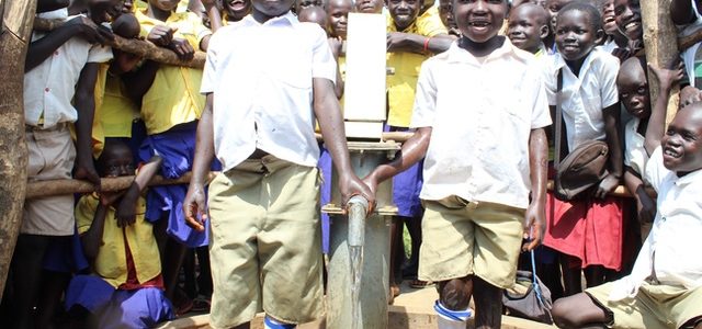 Africa water well drilling Drop in the Bucket Koboko Uganda Lobule Primary School borehole Gallery