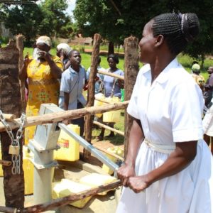 Drop in the Bucket Gulu Uganda water wells Bardege HC