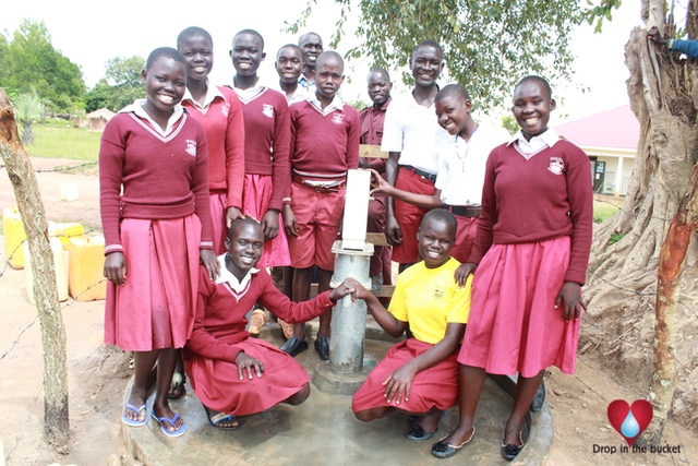 A new well drilled by Drop in the Bucket in Koboko, Uganda. Birijaku Primary School, Lobule.