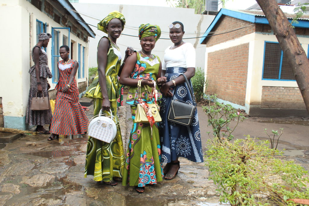 Graduating South Sudanese girls celebrate graduating secondary school in a program implemented by Drop in the Bucket 