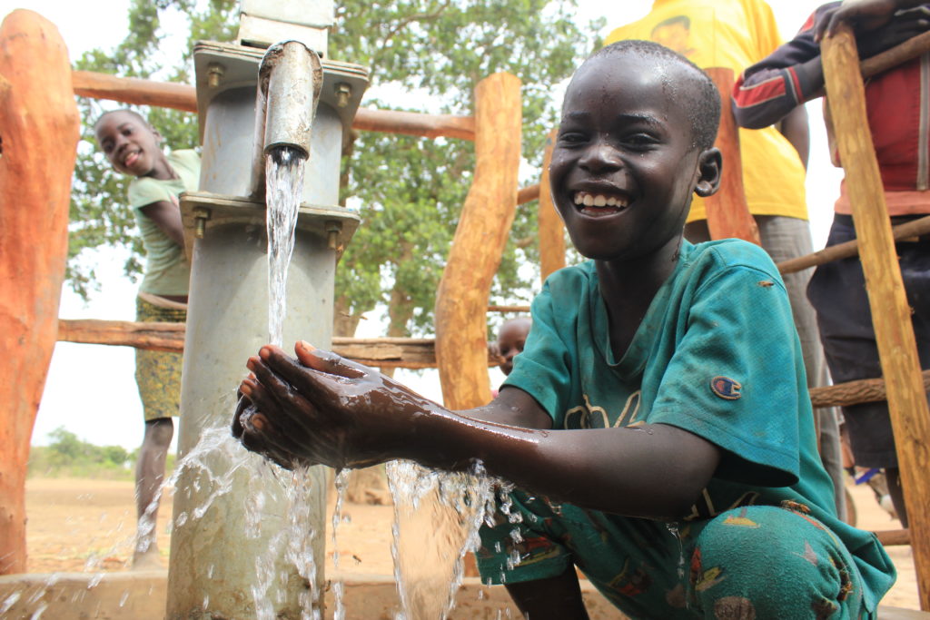 New well drilled for the Dago Dwong Primary School in Uganda