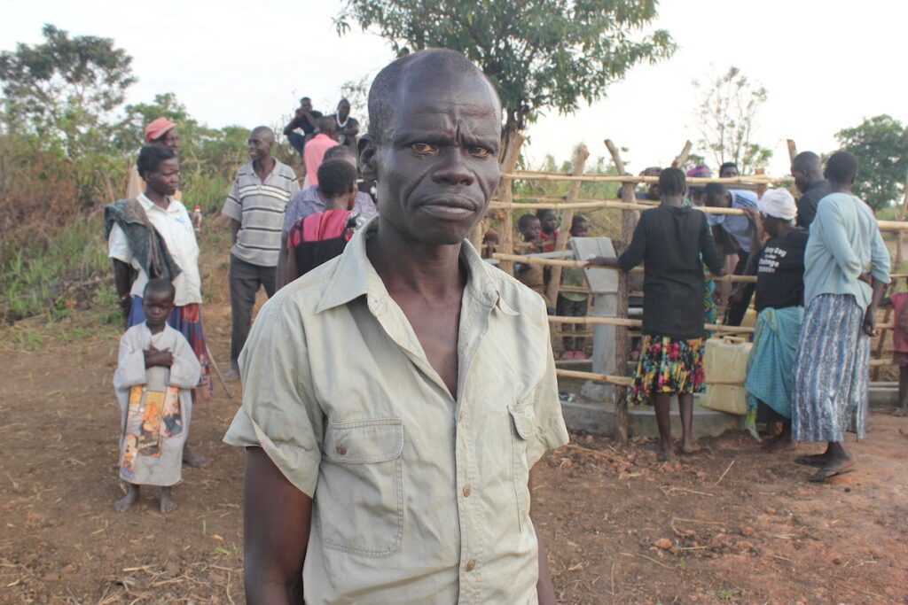 Nyeko Soloman security guard for the Akecho village borehole 