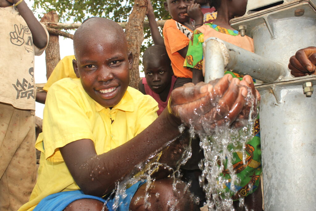 The new well drilled by Drop in the Bucket at the Laminogweri school in Uganda