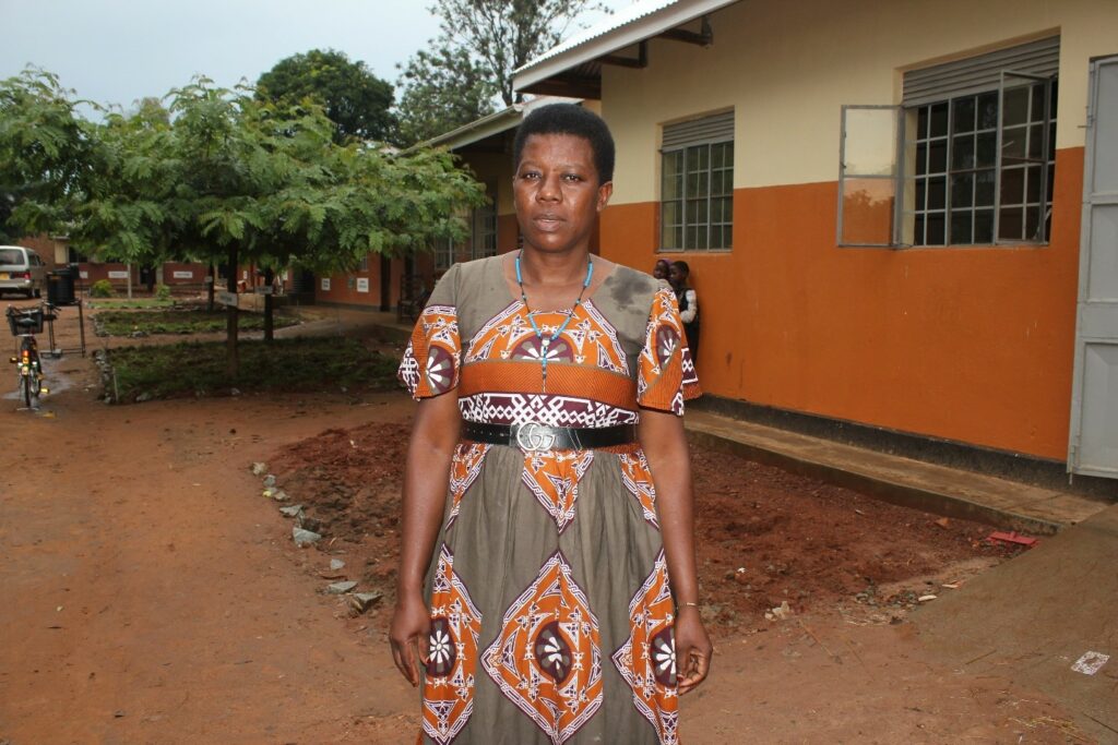 Naigaga Madinga headteacher from the Bulubandi Primary School in Uganda
