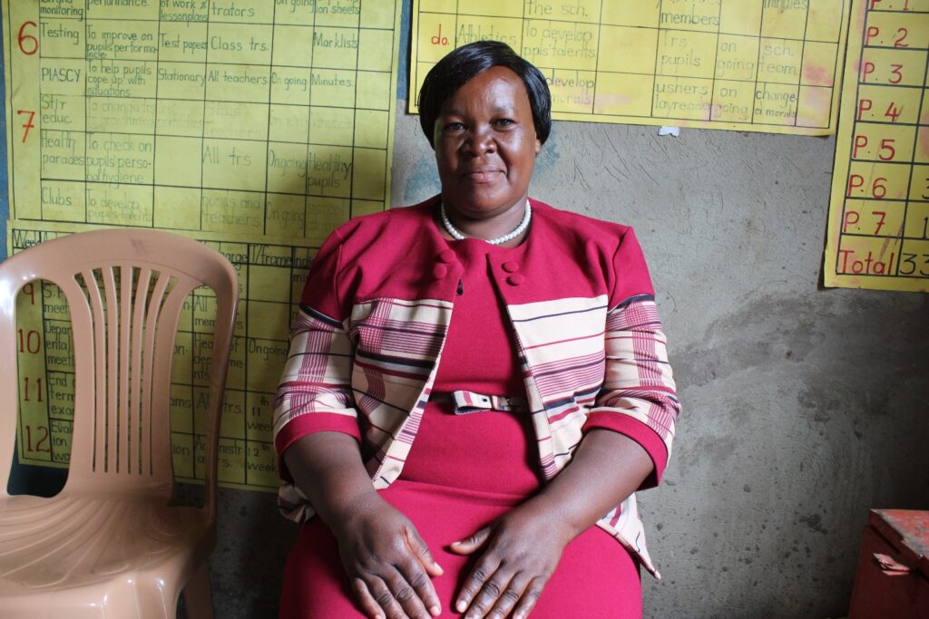 Namutubu Oliver - head teacher at the Bulumwaki primary school in Uganda