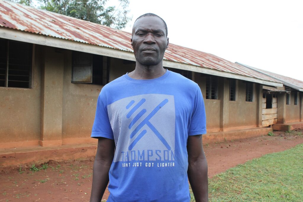 Mr. Owino Isaac, the Headteacher St. Vicent Buliganwa primary school