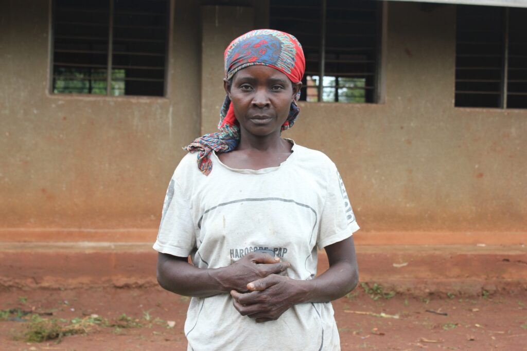 Alikooba Margret, a community member