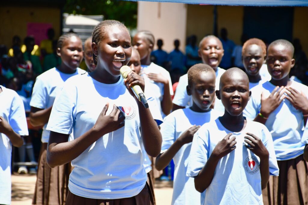 A featured speaker at the International Day of the Girl 2024 event in Nimule South Sudan.