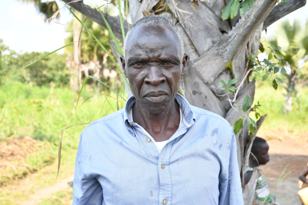 Akello Martin chairman of the water committe in Paminano, Uganda, installed to provide safe, reliable water for the village.