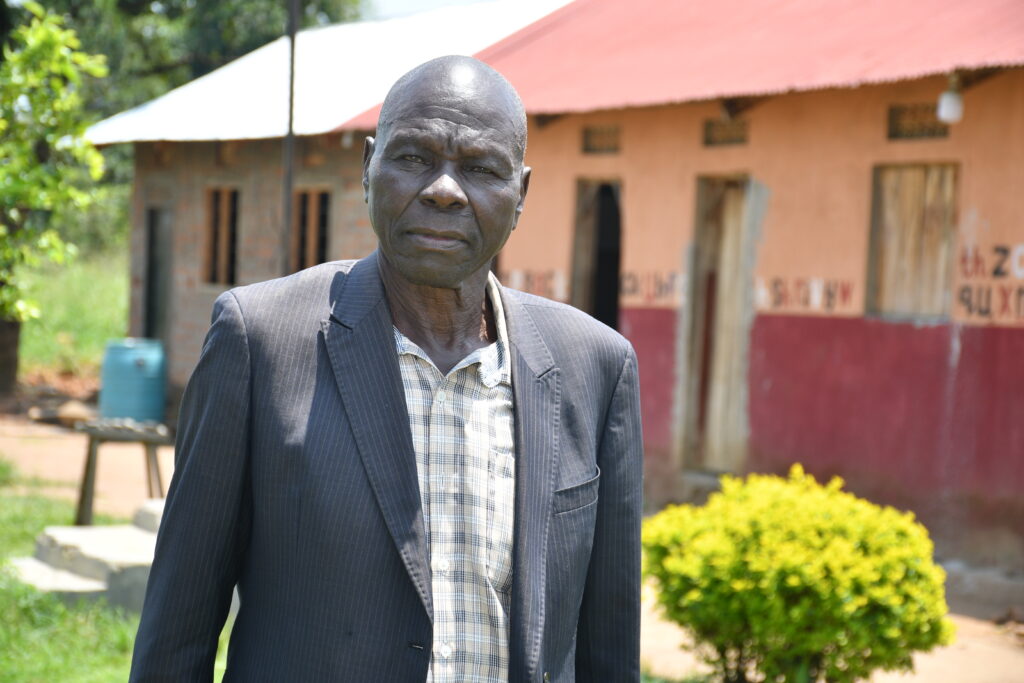 Mr Olanya Cons Benard -headteacher from the Covenant Nursery and Primary School in Okura, Uganda