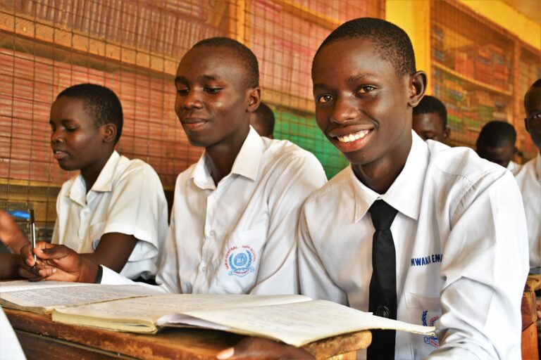 Drop in the Bucket Gulu Central Secondary School - Drop In the Bucket Students from the Gulu Central Secondary School study at their desks.