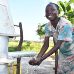 The new well at Bidin B village in Nwoya, Uganda